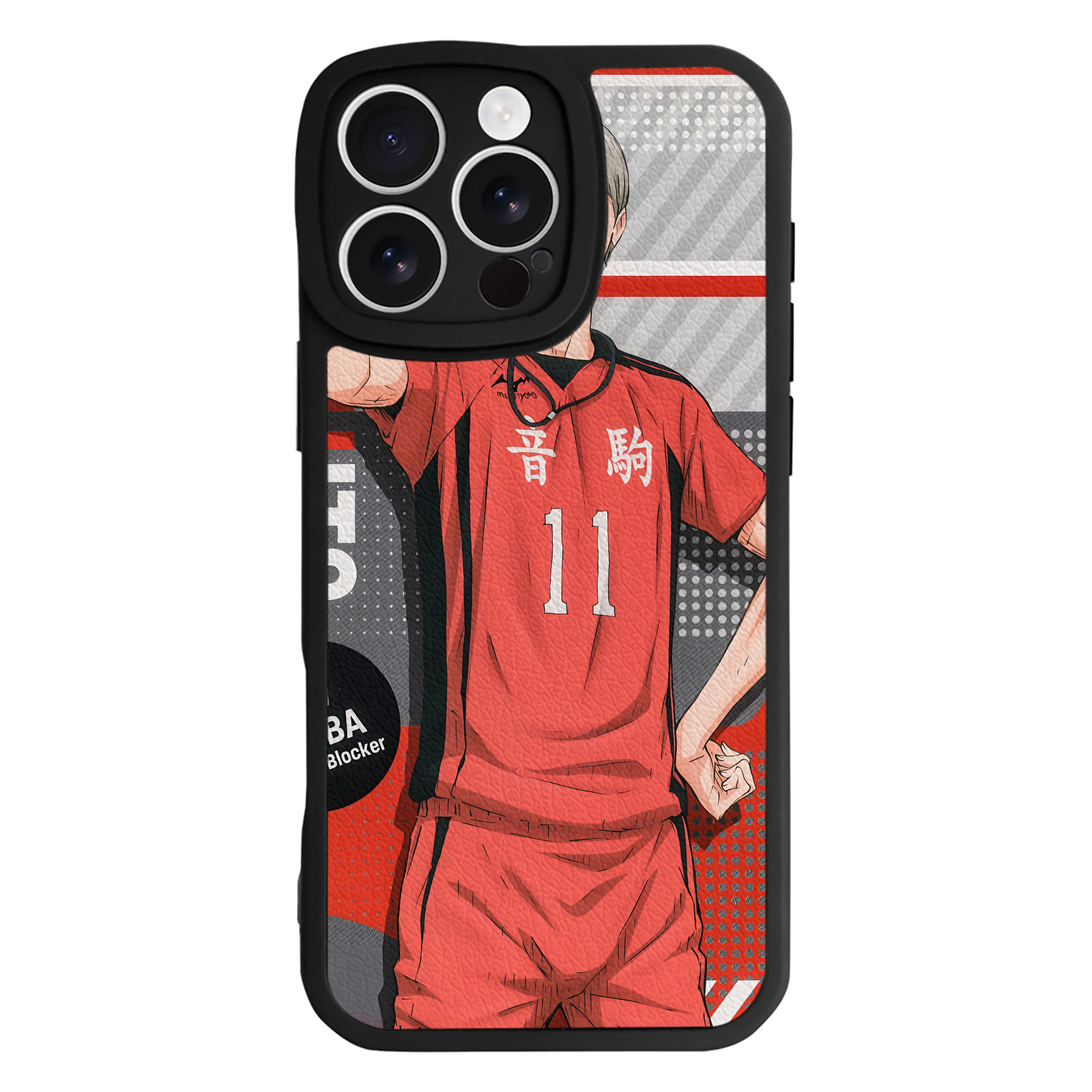 （画像用） ハイキュー!! Haikyu!! 【iPhone 16シリーズ対応】シリコンスマホケース（レザー調） 材質：シリコン